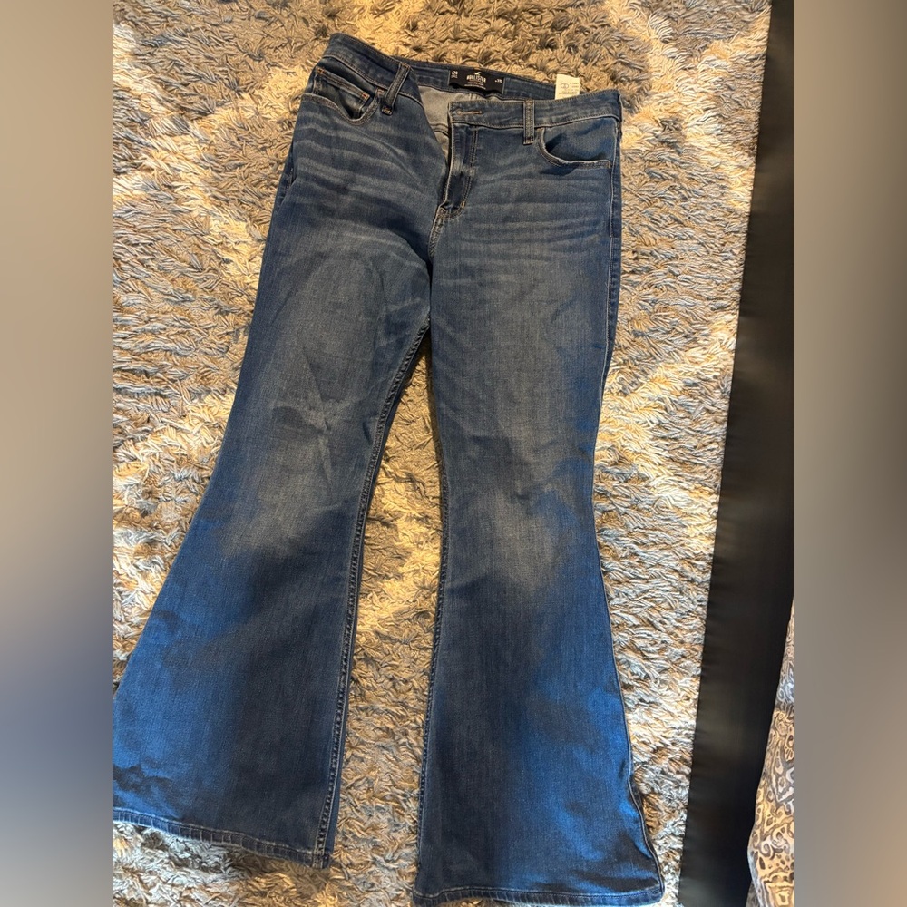 Hollister Size 12 Short Women's Blue Flared/Bootcut Jeans